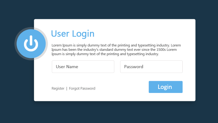 Login Popup Design