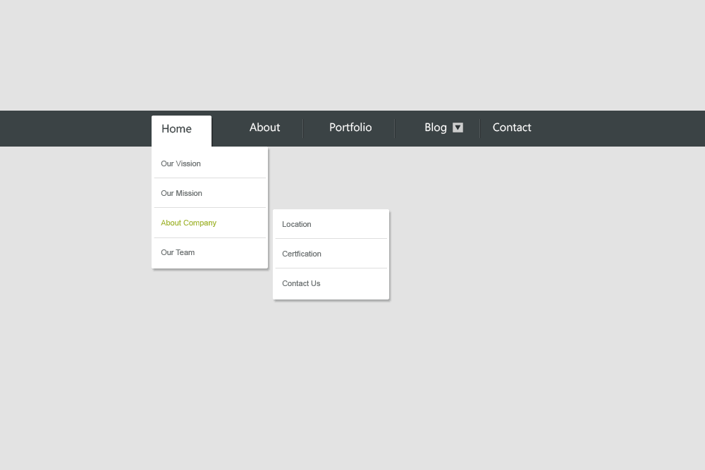 Simple Menu Design